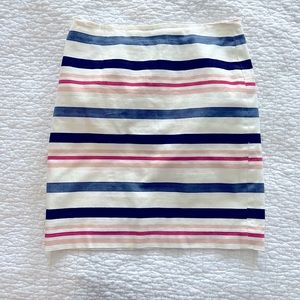LOFT striped pencil skirt